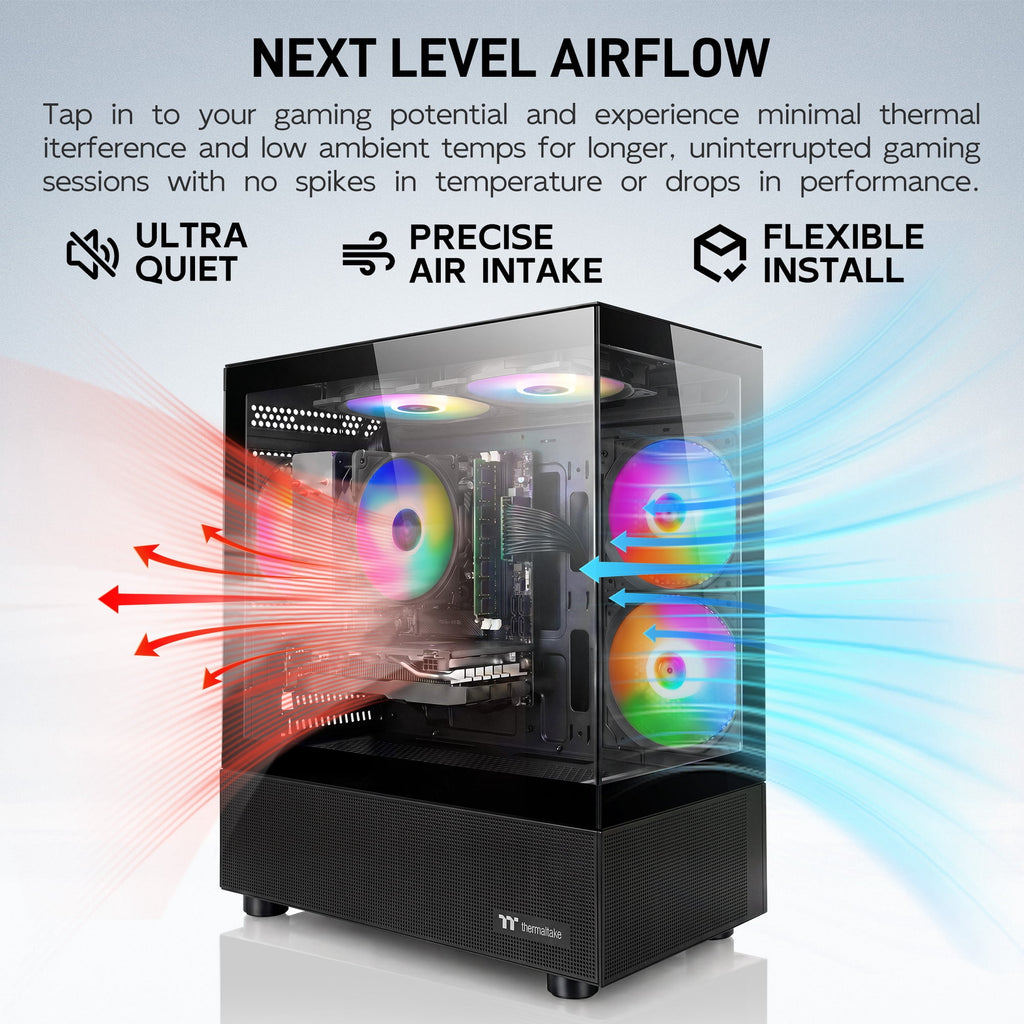 AIGAMEPC Gaming PC Desktop Computer, Intel Core i7 up to 4.0GHz, GTX 1660 Super 6GB, 16GB RAM, 512GB M.2 SSD, BX3 550W 80PLUS Bronze PSU, WiFi 5, RGB Fan x5, Windows 11 Home (Black)