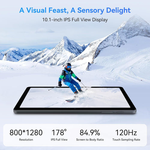 2026 Android 16 AI Tablets 10 Inch, Electronics Tablets with Keyboard, 18GB RAM 128GB ROM /2TB TF, Gemini AI 2 in 1 Tablet with Pen, 6000mAh, 1080P, BT5.0, GPS, OTG, Suitable for Study and Office